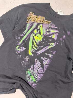 Harley-Davidson Santa Fe New Mexico Evil Clown Graphic T-Shirt